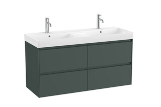 Ona Unik (base unit with four drawers and double bowl basin)  by  Roca