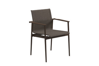 180 Stacking Chair with Aluminium Arms  by  Gloster Furniture