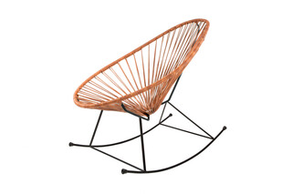 Acapulco Chair Rocking Leather Cognac  by  ACAPULCO DESIGN