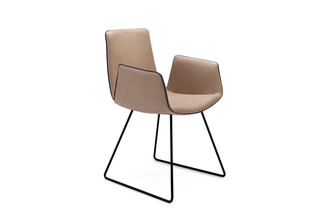 Amelie armchair with costers  by  Freifrau