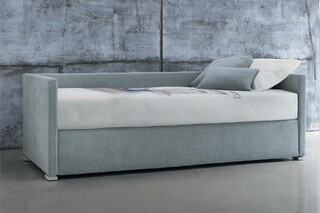 Biss E double bed with backrest  by  FLOU