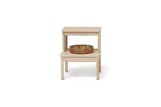 A Line Stepstool, White Oak  by  Form & Refine