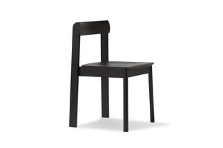 Blueprint Chair, Black Stained Oak  by  Form & Refine