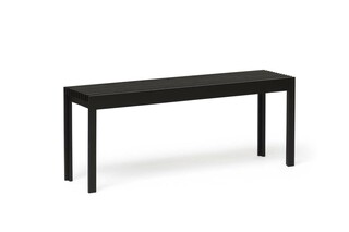 Lightweight Bench, Black-stained Oak  by  Form & Refine