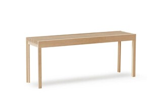 Lightweight Bench, White Oak  by  Form & Refine