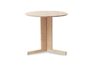 Trefoil Table Ø75, White Oak  by  Form & Refine